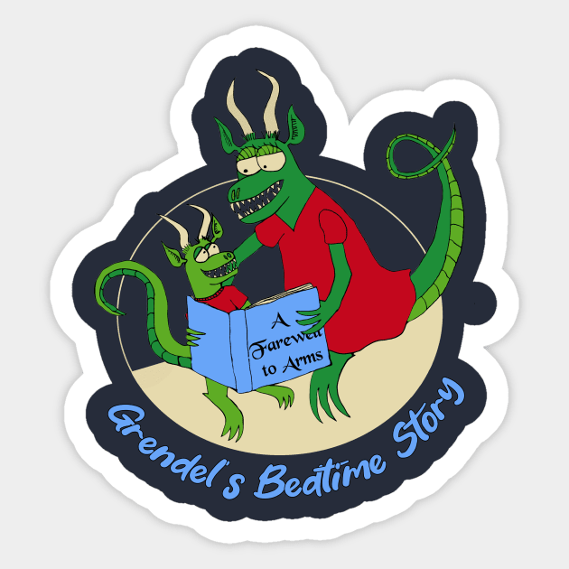 Grendel's Bedtime Story Sticker by sqbfructosebat